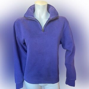 Jansport navy quarter zip sweatshirt for women